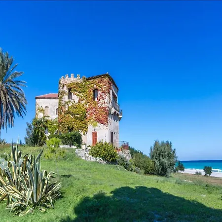 Historical In Calabria With Colourful Garden *